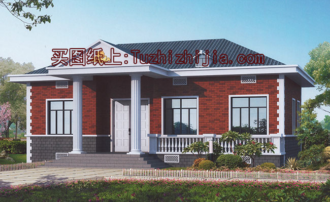 實用的農村6萬元一層小別墅圖，喜歡就建一套吧！