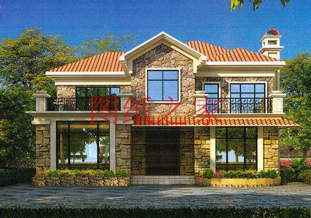 大戶型二層別墅設計圖，造價只要20萬，很受大眾喜歡！