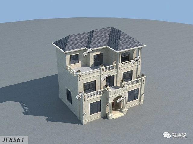 漂亮三層別墅設(shè)計(jì)圖，外觀精美讓人不愛(ài)都難。