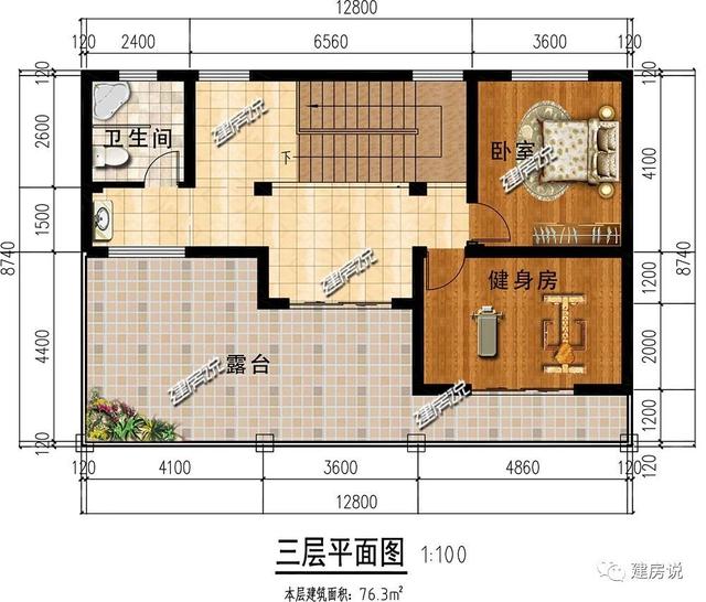 漂亮三層別墅設(shè)計(jì)圖，外觀精美讓人不愛(ài)都難。