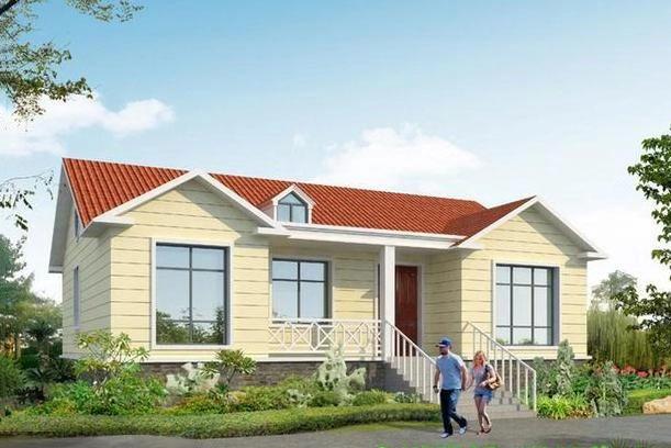 三款美觀大氣的一層別墅設計圖，占地小，造價低功能全。