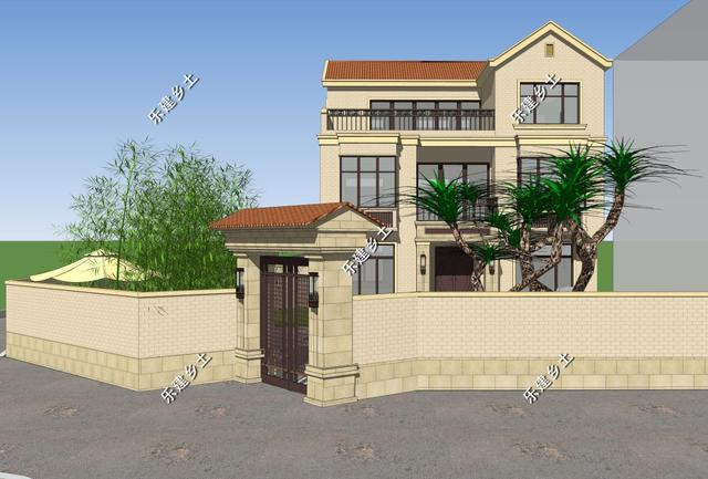 江西九江歐式別墅設計圖，不規則地形，也能建造的這么完美！