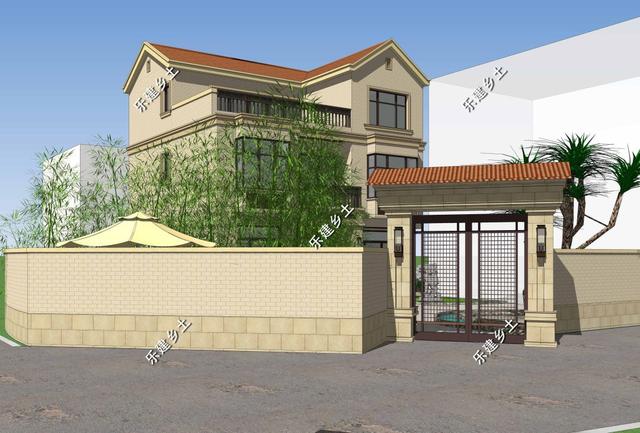 江西九江歐式別墅設計圖，不規則地形，也能建造的這么完美！