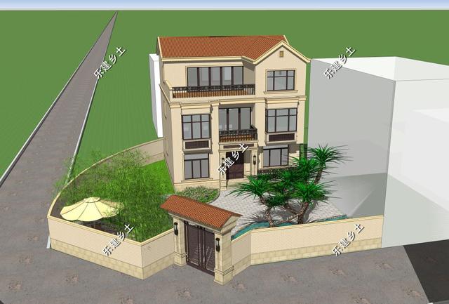 江西九江歐式別墅設計圖，不規則地形，也能建造的這么完美！