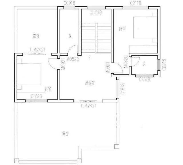開間12米的三層別墅設計圖，帶堂屋、露臺和多臥室，歡迎建造。