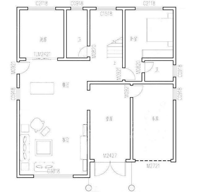 開間12米的三層別墅設計圖，帶堂屋、露臺和多臥室，歡迎建造。