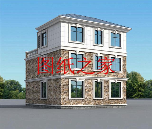 大眾喜愛的三層別墅設計圖，120平米，喜歡就帶回家建造吧！