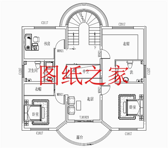 大眾喜愛的三層別墅設計圖，120平米，喜歡就帶回家建造吧！