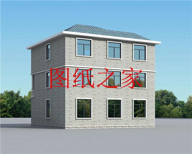 大眾喜愛的三層別墅設計圖，120平米，喜歡就帶回家建造吧！