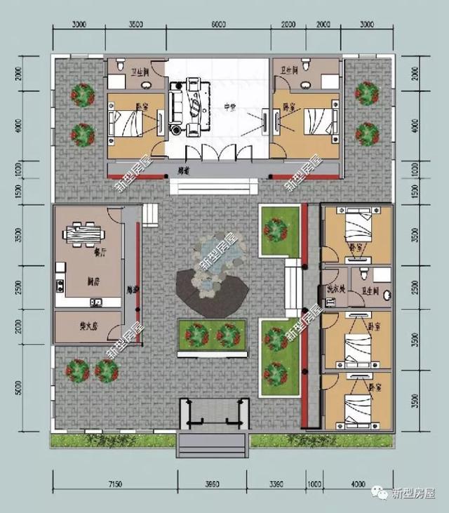 推薦三合院設(shè)計圖，適合做養(yǎng)老房，挑一套趕快建造吧！