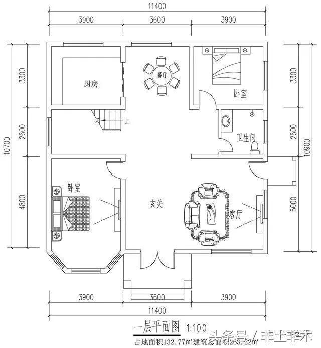 11X10米農(nóng)村自建房，弧形采光窗、小菜園，人人羨慕嫉妒。