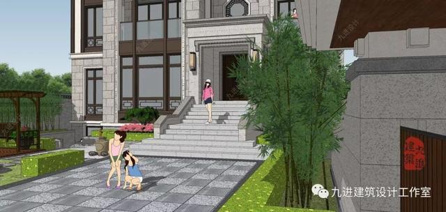 新式別墅設計圖，遠觀能融合于環境，近看細膩有品味！