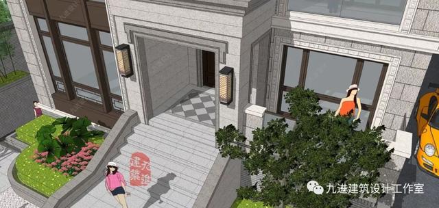 新式別墅設計圖，遠觀能融合于環境，近看細膩有品味！