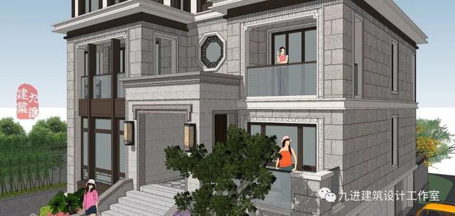 新式別墅設計圖，遠觀能融合于環境，近看細膩有品味！