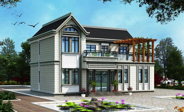 14米*10米二層別墅設(shè)計(jì)圖，5室1廳帶火炕房，這個(gè)冬天不太冷！