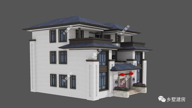 三層中式別墅設(shè)計(jì)圖，新式四合院設(shè)計(jì)，我們自己的風(fēng)格！