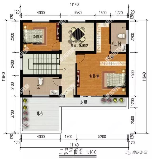 兩款二層新中式風格的別墅設計圖，中式風格，很有意境