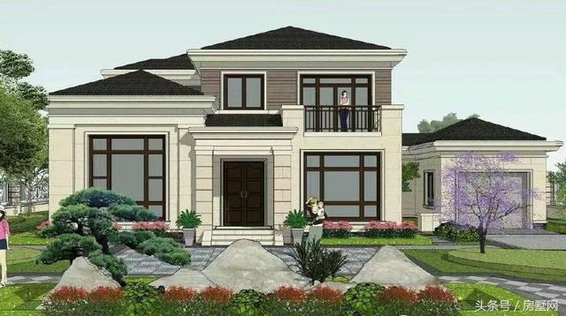 19.2×12.2米簡(jiǎn)歐風(fēng)格別墅設(shè)計(jì)圖，低調(diào)大氣，保證你看了會(huì)有回家建房的欲望