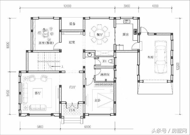 19.2×12.2米簡(jiǎn)歐風(fēng)格別墅設(shè)計(jì)圖，低調(diào)大氣，保證你看了會(huì)有回家建房的欲望