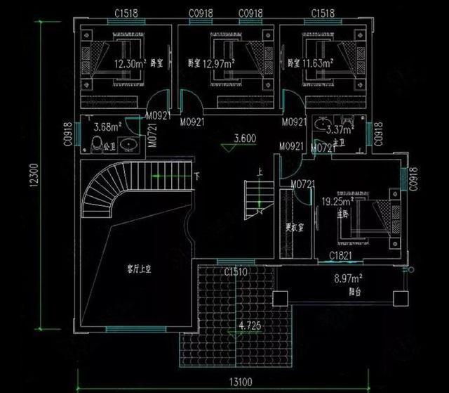 三款農村爆款自建房設計圖，三款戶型占地適中，功能結構各不相同
