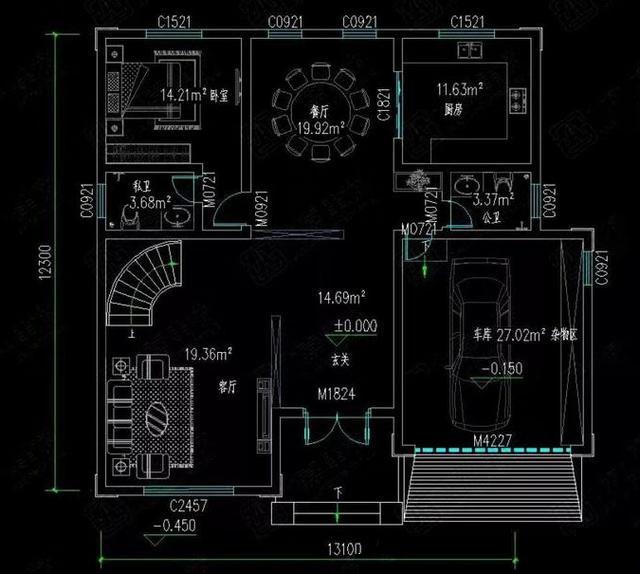 三款農村爆款自建房設計圖，三款戶型占地適中，功能結構各不相同