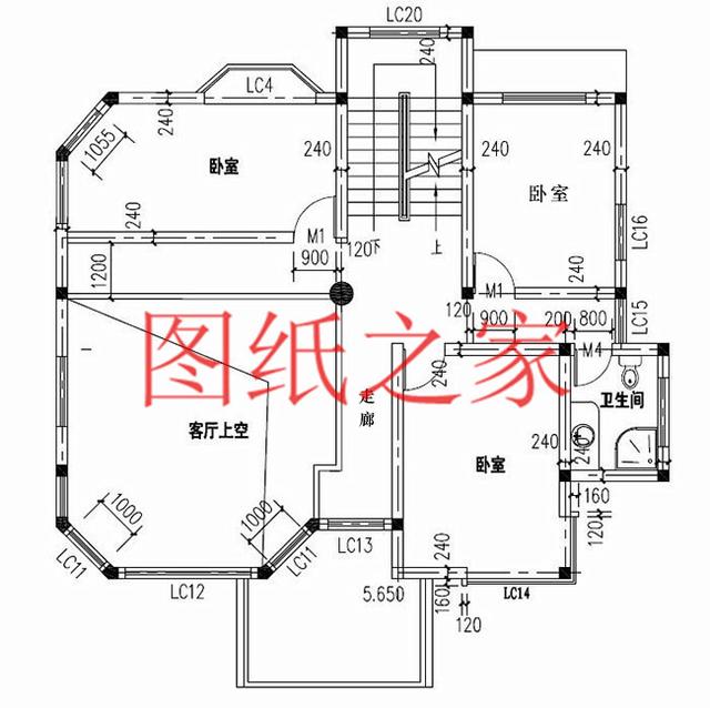 占地面積150平農村三層別墅設計圖，外觀新穎別致，居住舒適