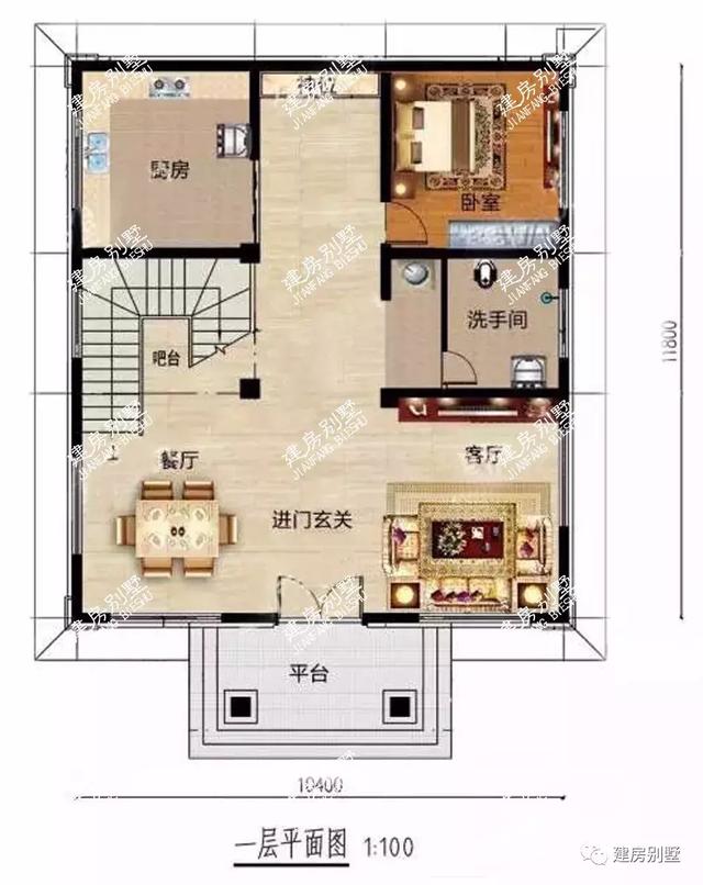 帶露臺的四層農(nóng)村自建房設計圖，居住生活起來肯定既方便又舒適