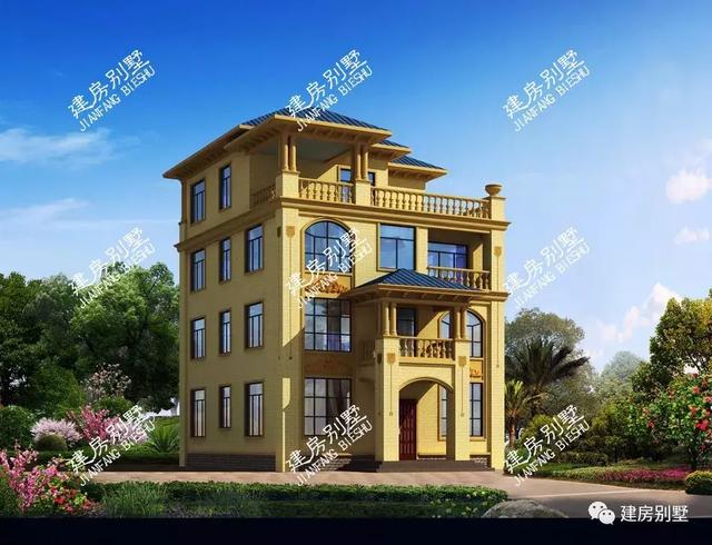 帶露臺的四層農(nóng)村自建房設計圖，居住生活起來肯定既方便又舒適