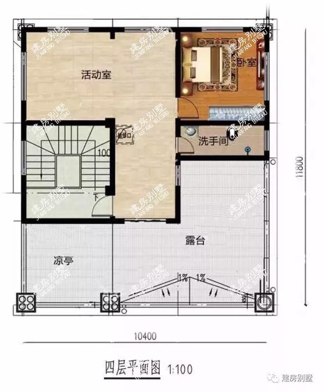 帶露臺的四層農(nóng)村自建房設計圖，居住生活起來肯定既方便又舒適
