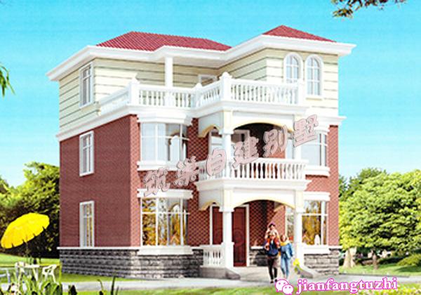 很受歡迎的9.9x12.9米新農(nóng)村三層帶露臺自建房設(shè)計施工圖，強(qiáng)烈推薦