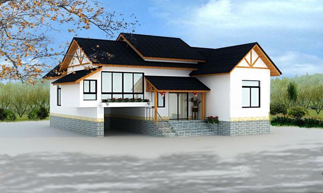 經(jīng)典新農(nóng)村自建房設(shè)計(jì)圖，造型獨(dú)特，獨(dú)樹(shù)一幟