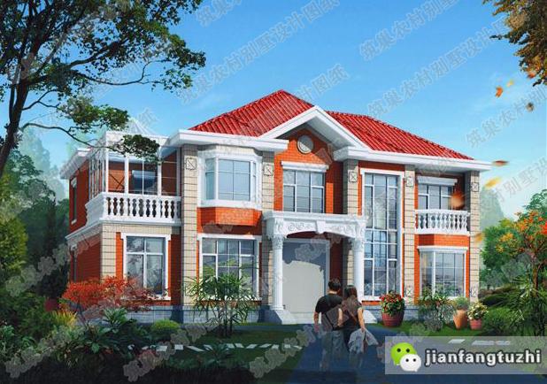 4套二層帶陽光花房農(nóng)村自建別墅設(shè)計圖全套cad施工圖，打造創(chuàng)意私人小空間