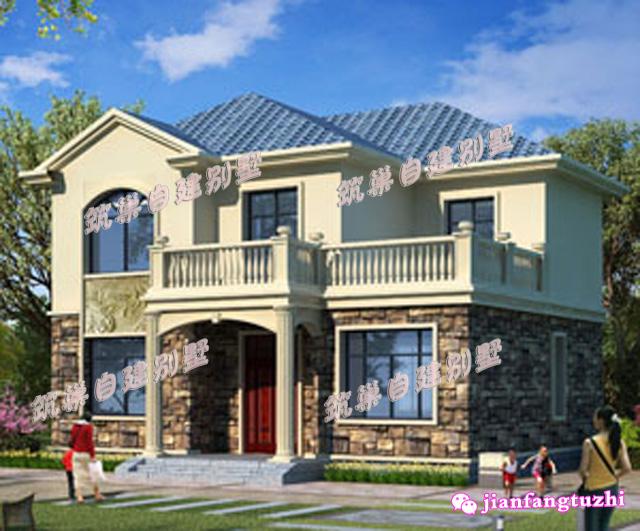 12x9米二層農(nóng)村小洋樓別墅設(shè)計施工方案，戶型實用漂亮，經(jīng)濟(jì)適用