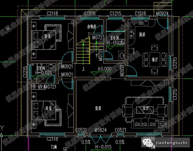 2款130平米二層自建房設計圖，平屋頂和坡屋頂，你更傾向哪個？