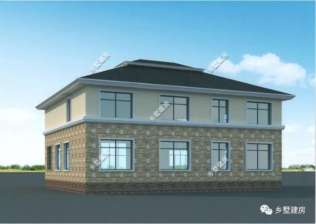 農村自建別墅設計圖，還有旋轉樓梯，一家人住，老少皆宜