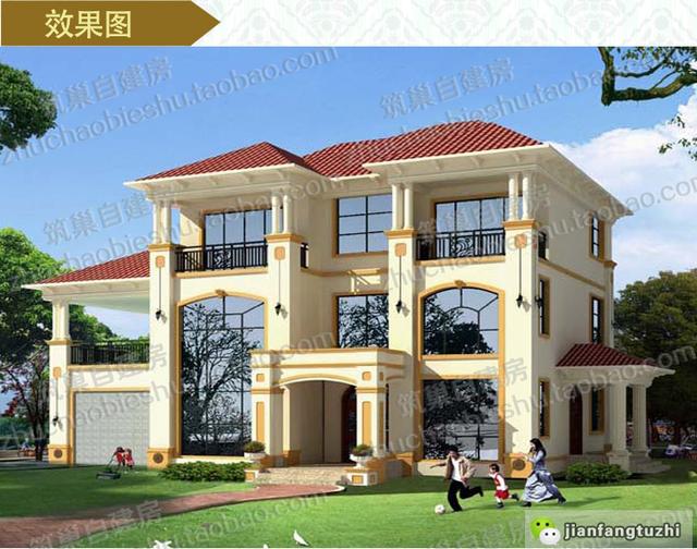 5款30萬別墅設計圖，高端大氣，通透采光，越來越受現代年輕人的歡迎