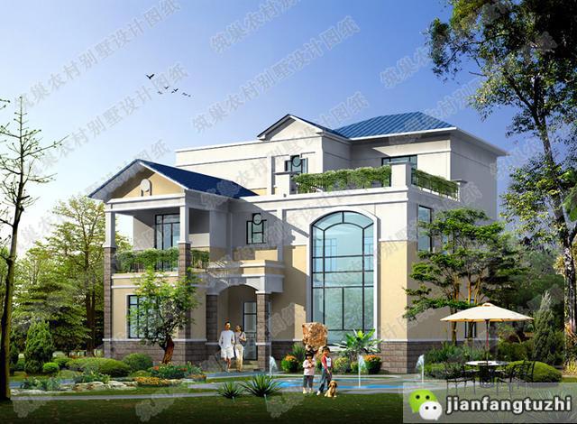 5款30萬別墅設計圖，高端大氣，通透采光，越來越受現代年輕人的歡迎