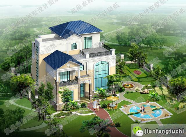 5款30萬別墅設計圖，高端大氣，通透采光，越來越受現代年輕人的歡迎