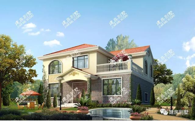 兩款帶露臺(tái)的別墅設(shè)計(jì)圖，造價(jià)都在23萬左右，戶型很實(shí)用