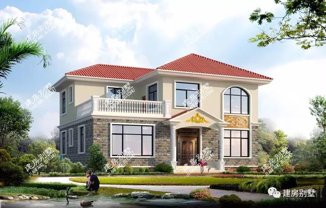 兩款帶露臺(tái)的別墅設(shè)計(jì)圖，造價(jià)都在23萬左右，戶型很實(shí)用