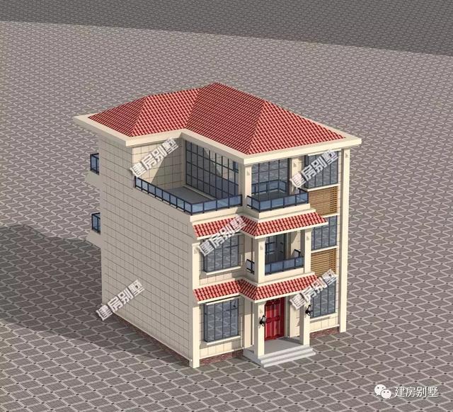 農(nóng)村別墅設(shè)計(jì)圖案例，10×13米，看著舒服住著也舒服