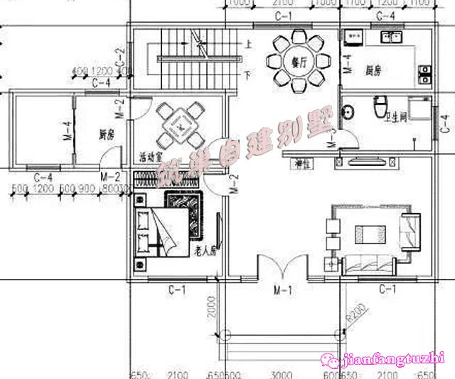 簡約二層農村小別墅實拍圖設計圖，100平方米11x9米，經濟實用