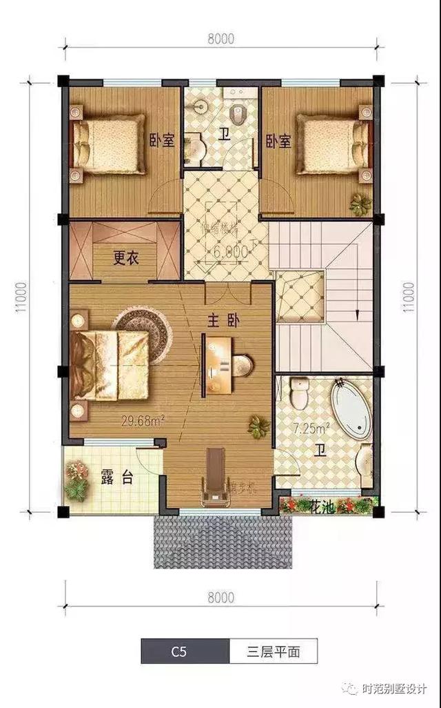 四層新中式別墅設計圖，布局實用性很強，非常受歡迎
