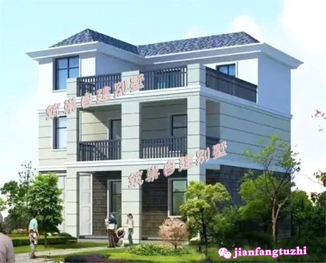 帶車庫農(nóng)村三層自建房全套設(shè)計圖，簡潔大氣，根據(jù)農(nóng)村生活需求進行設(shè)計