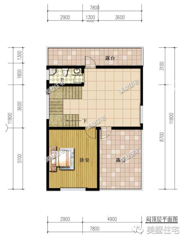 適合宅基地小面寬的別墅設計圖，外觀漂亮，室內布局也十分合理
