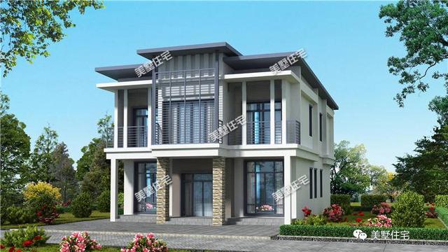適合宅基地小面寬的別墅設計圖，外觀漂亮，室內布局也十分合理