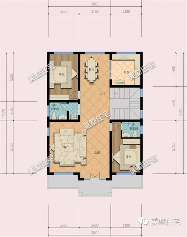 適合宅基地小面寬的別墅設計圖，外觀漂亮，室內布局也十分合理