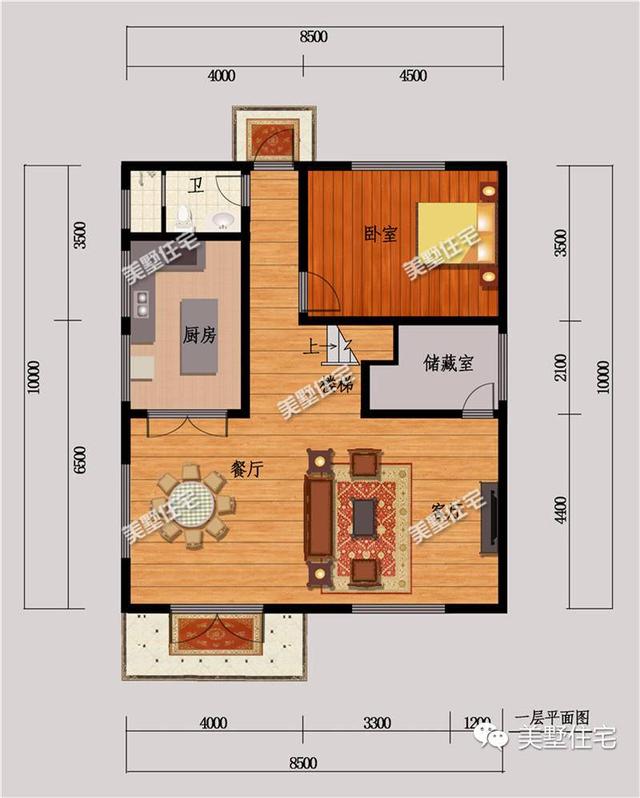 適合宅基地小面寬的別墅設計圖，外觀漂亮，室內布局也十分合理