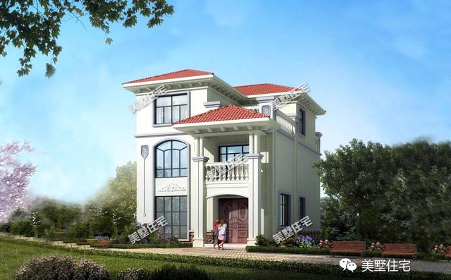 適合宅基地小面寬的別墅設計圖，外觀漂亮，室內布局也十分合理