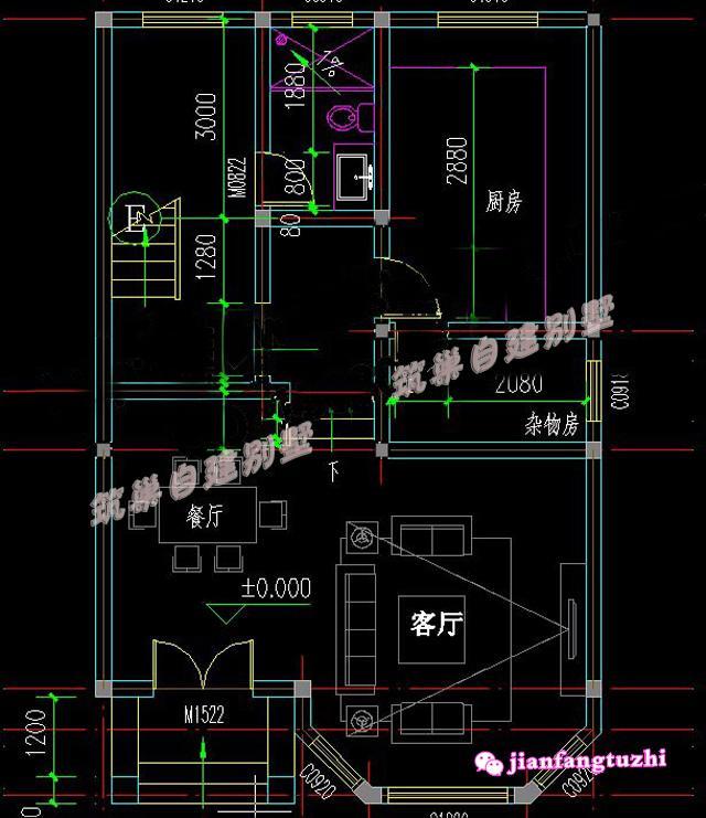 農(nóng)村三層小別墅設(shè)計(jì)住宅施工圖，適合農(nóng)村建造